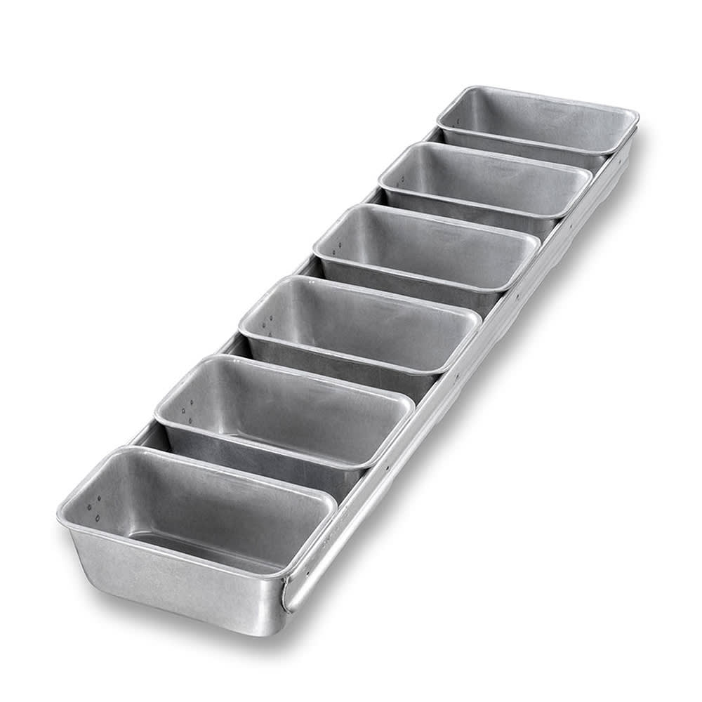 225-46925 Bread Pan Set, Holds (6) 5 3/5" x 3 1/10" Pans, AMERICOAT Glazed 26 ga Alumin...