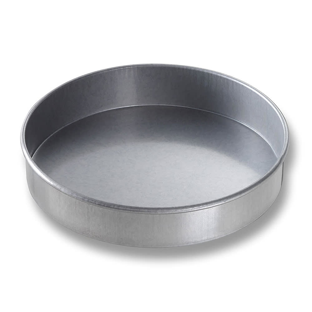 225-48050 Cake Pan, 8" dia, 1 1/2" Deep, Noncoated 26 ga Aluminized Steel