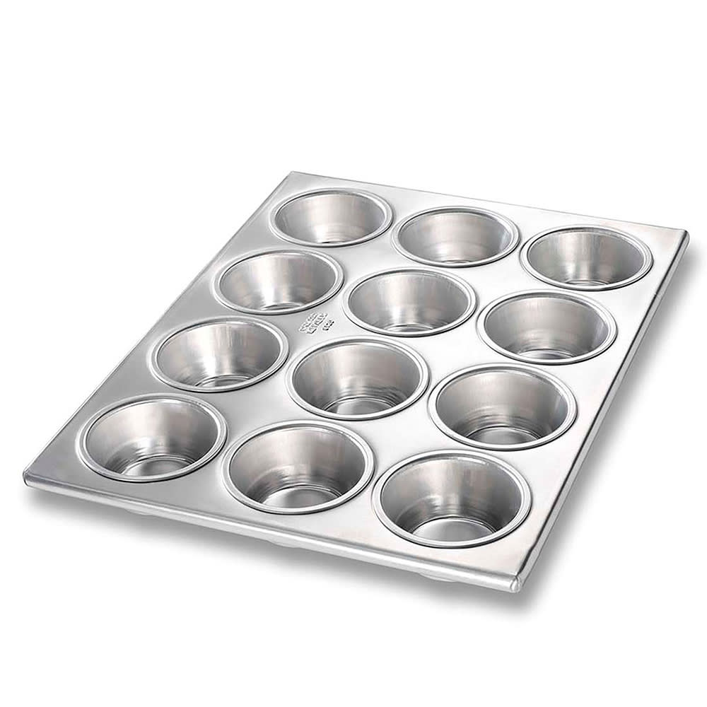 225-46120 Muffin/Cupcake Pan, Makes (12) 2 3/4" Cakes, Noncoated 20 ga Aluminum