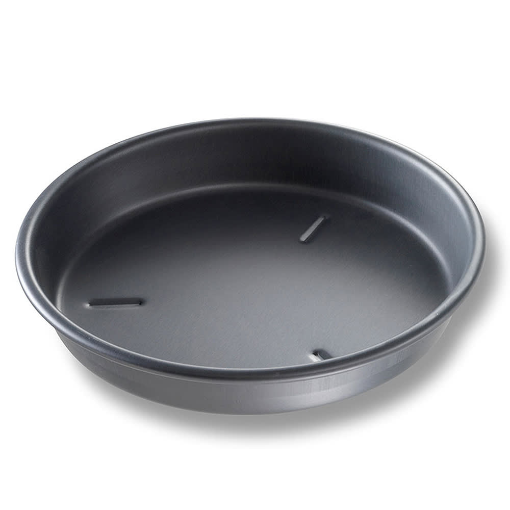 225-91100 10" Deep Dish Pizza, BAKALON, 1 1/2" Deep, Noncoated 14 ga Anodized Aluminum