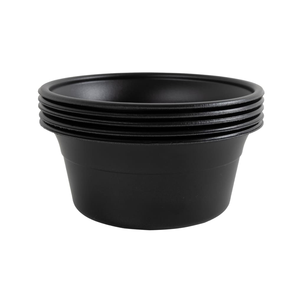 389-601996 5 oz Bowl - Polystyrene, Black