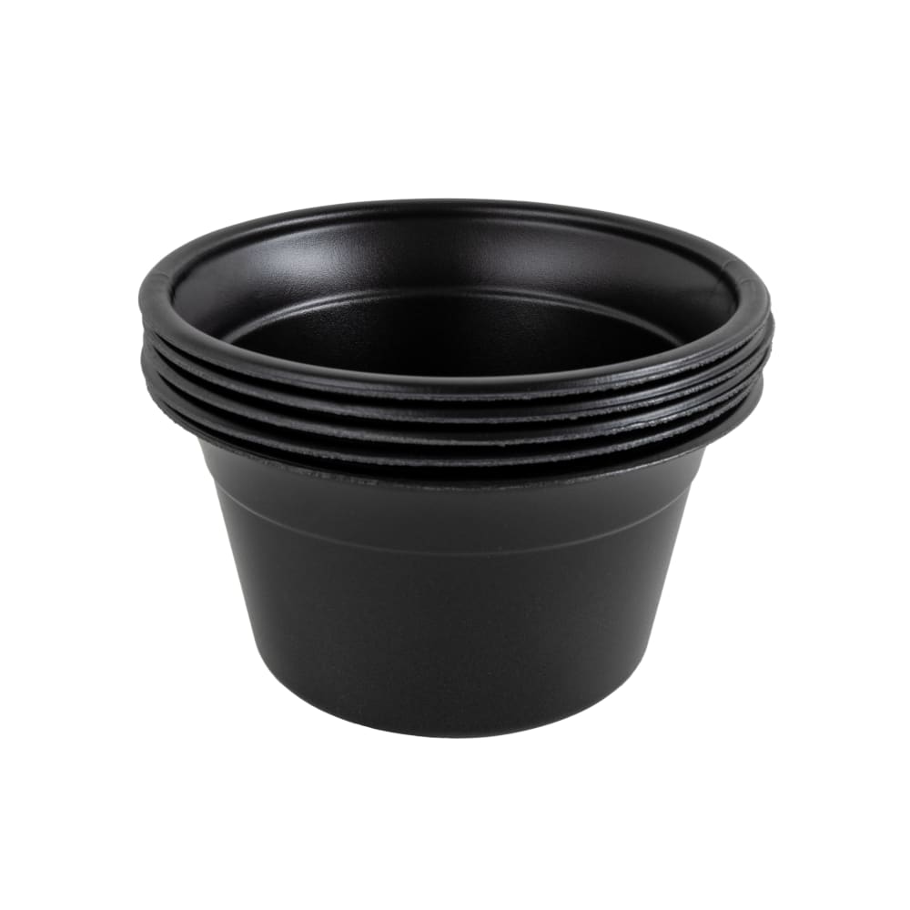 389-611201 8 oz Bowl - Polystyrene, Black