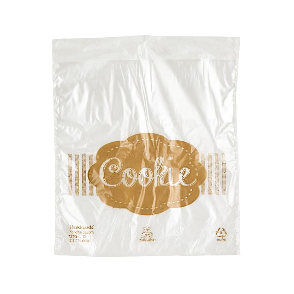 417-436957 Tuffgards Printed Saddle Pack Cookie Bag - 5 1/2" x 5 1/2", HDPE