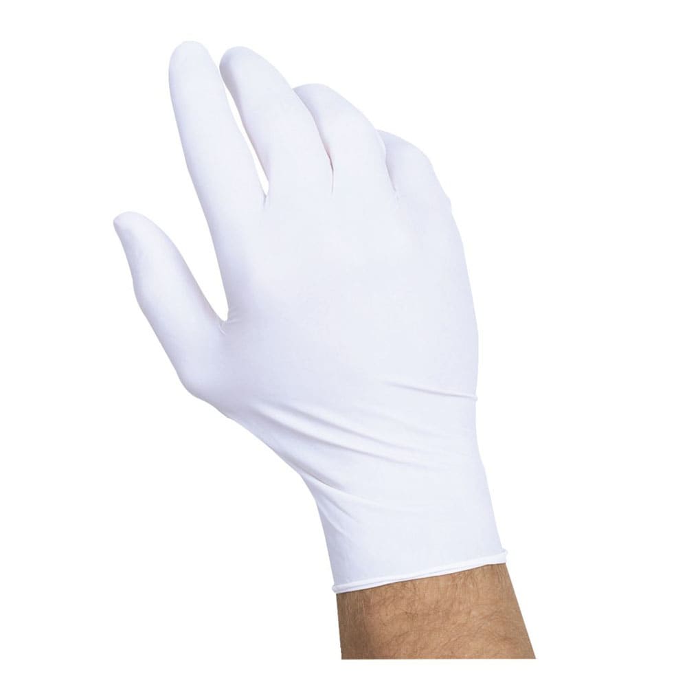 417-439238 General Purpose Synthetic Gloves - Powder Free, White, Large
