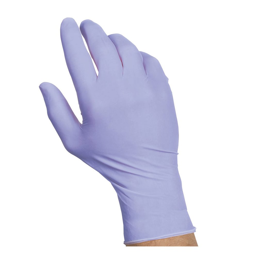 417-608884 Valugards General Purpose Nitrile Gloves - Powder Free, Purple, Small