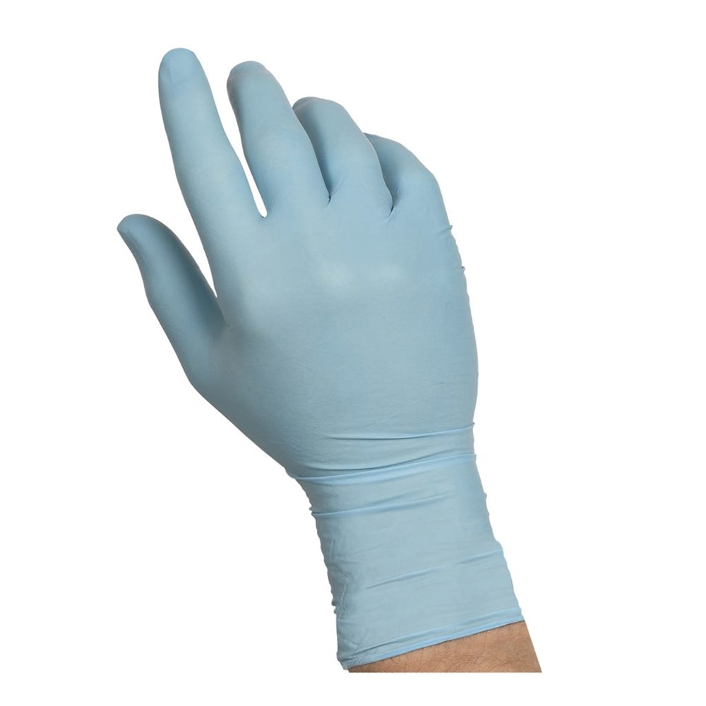 417-609838 Examgards Nitrile Exam Gloves - Powder Free, Blue, Small