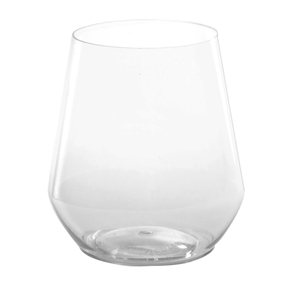 WNA RESSGL12 12 oz Disposable Stemless Glass - PET, Clear