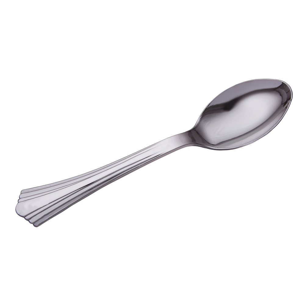 WNA 620155 6 1/4" Disposable Spoon - Polystyrene, Silver