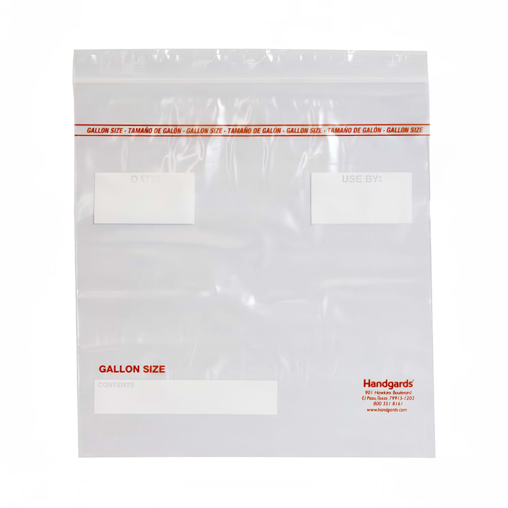 417-568694 Zipgards Zipper Seal Top Freezer Bag - 10 1/2"L x 11"W, LDPE