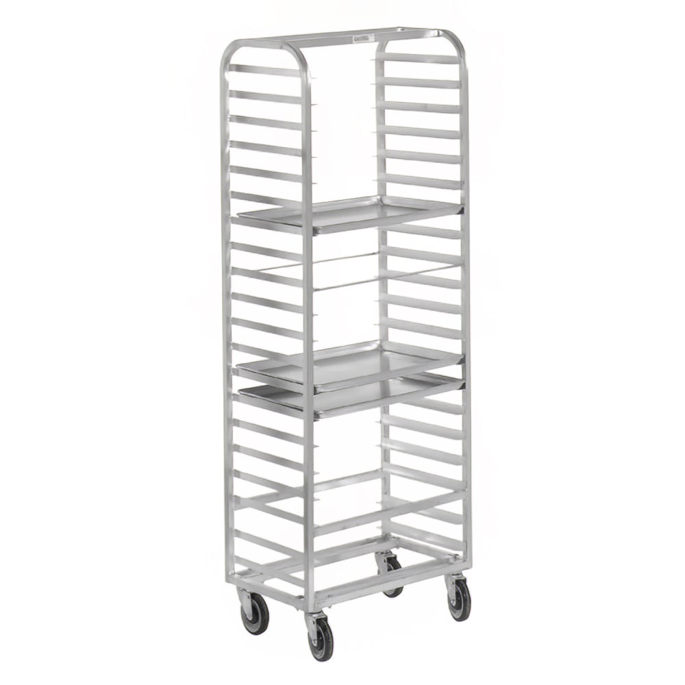 148-412A 28 1/2"W 15 Sheet Pan Rack w/ 4" Bottom Load Slides