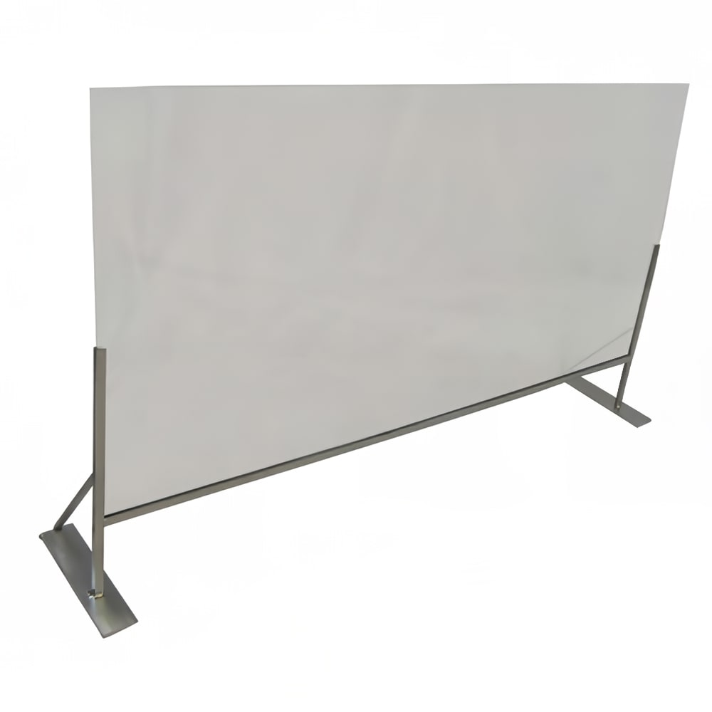 Channel SDDC-4832 Countertop Social Distancing Divider - 48"W x 32"H, Plexiglass w/ Aluminum Frame