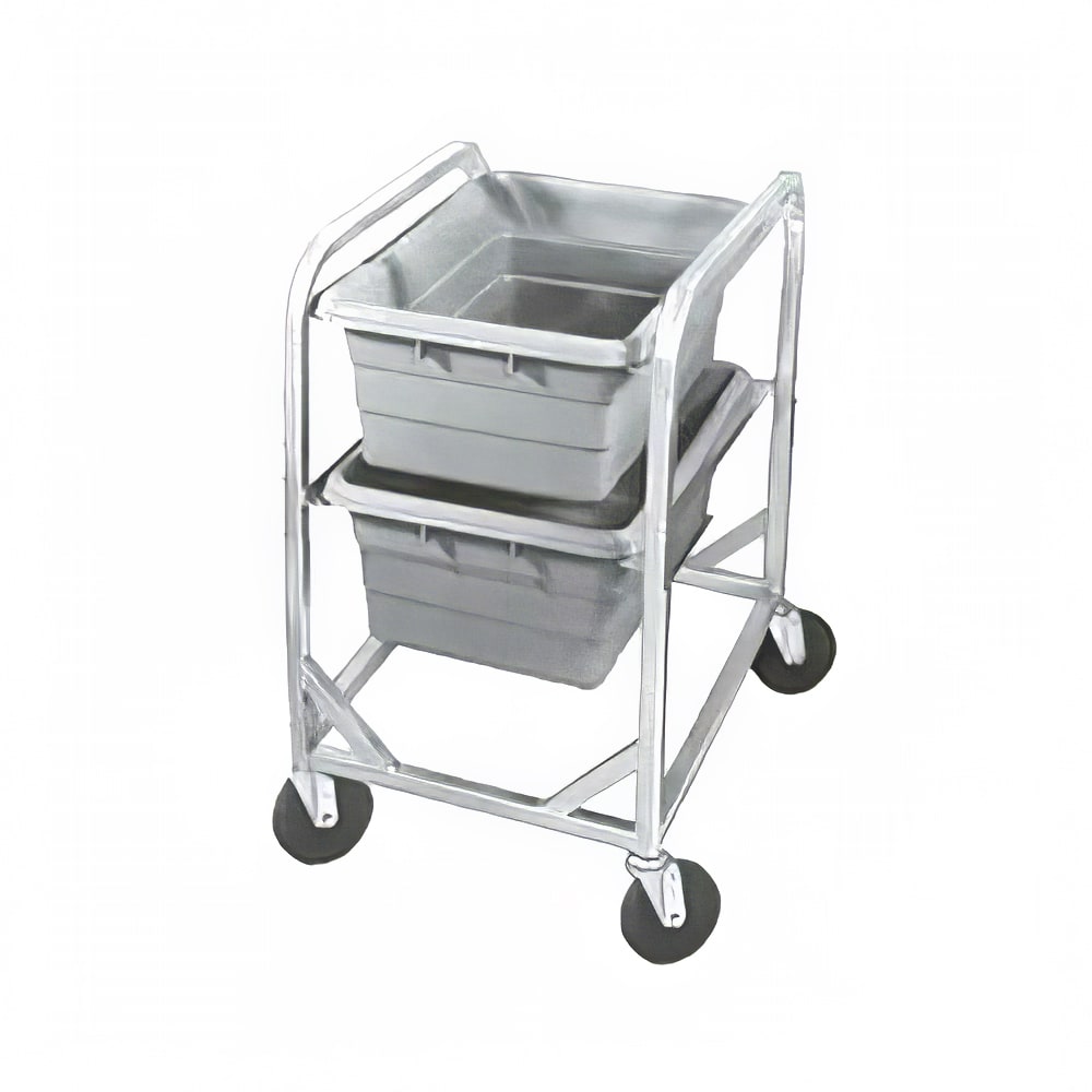 148-AXD502L 29 1/2" Lug Rack w/ 2 Lug Capacity & Swivel Casters, Aluminum