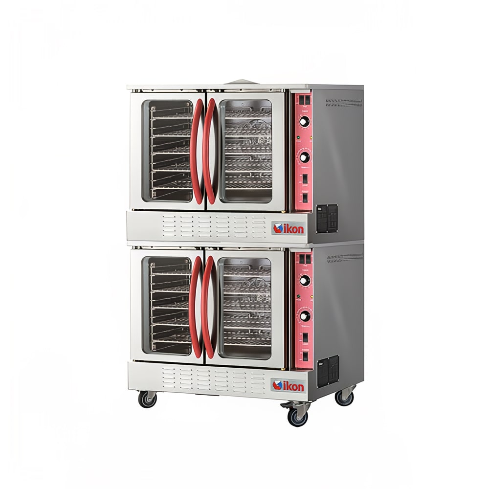IKON IGCO-2 Double Full Size Natural Gas Convection Oven - 108,000 BTU