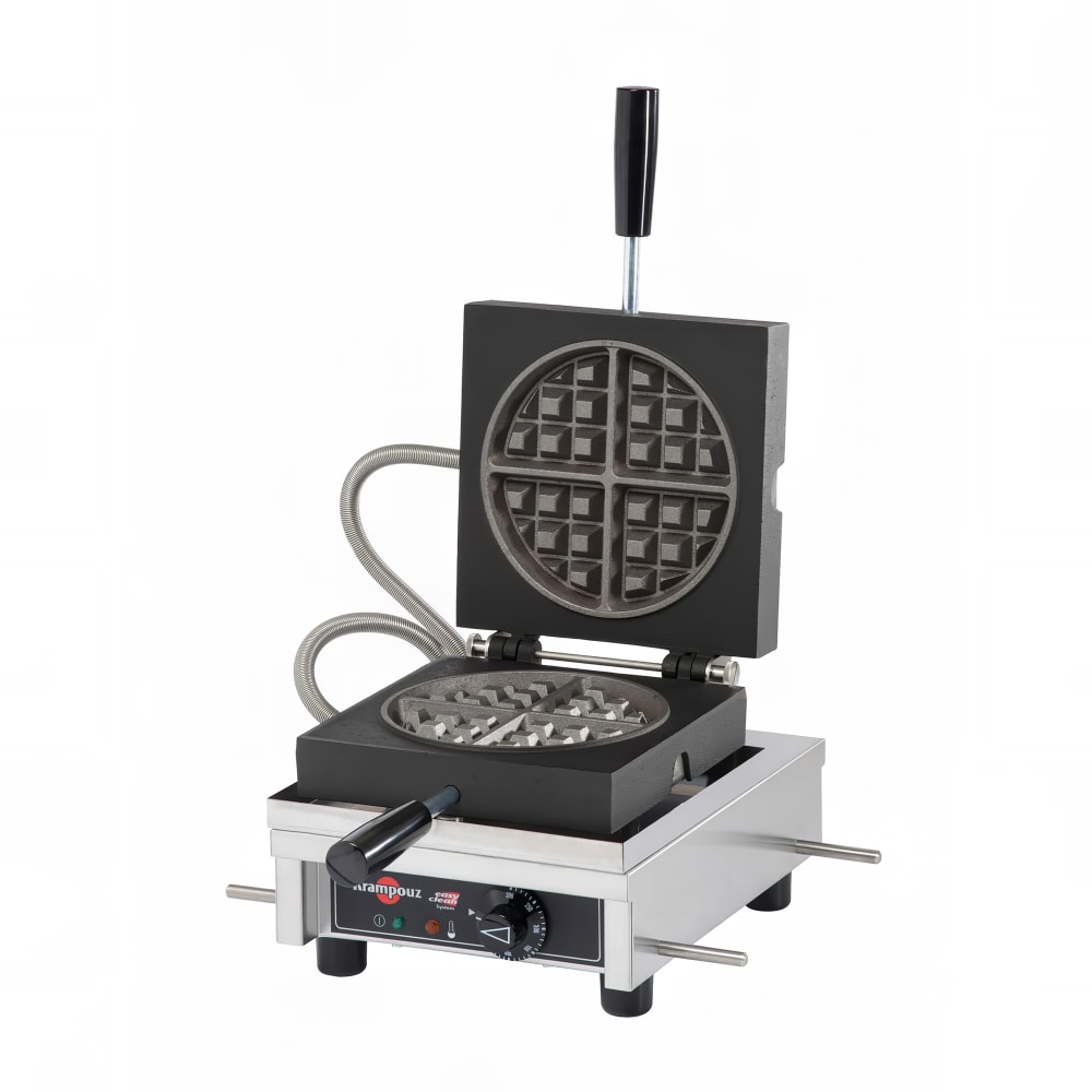 Krampouz WECCCCAS Single Classic American Waffle Maker W/ Cast Iron Grids, 1440W