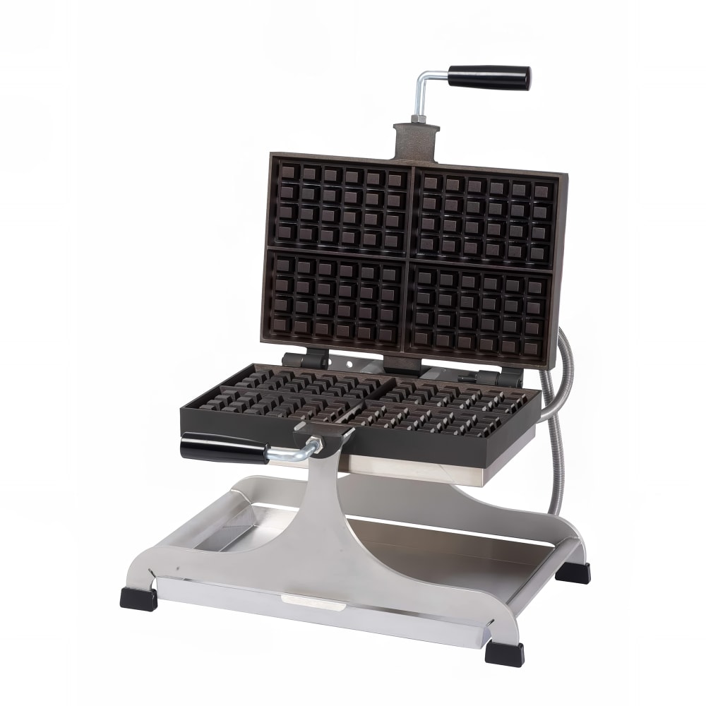 Krampouz WECCBEAT Single Brussels Waffle Maker W/ Cast Iron Grids, 2600W
