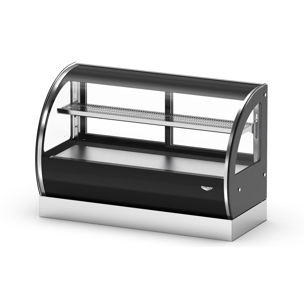 175-HDCCV48 48" Full Service Countertop Heated Display Case - (2) Shelves, 120v