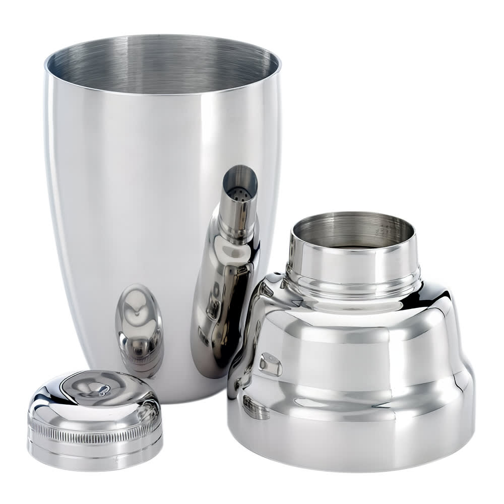 Barfly M37038BK Set di 3 Shaker per Cocktail Resistente, Acciaio Inossidabile, Nero