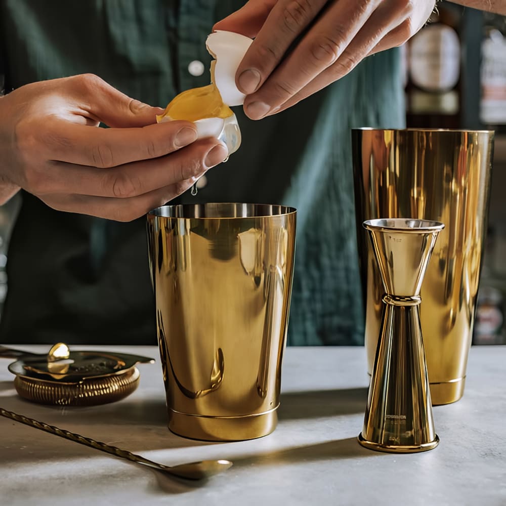 Barfly M37101GD 5-Piece Cocktail Shaker Set - Gold