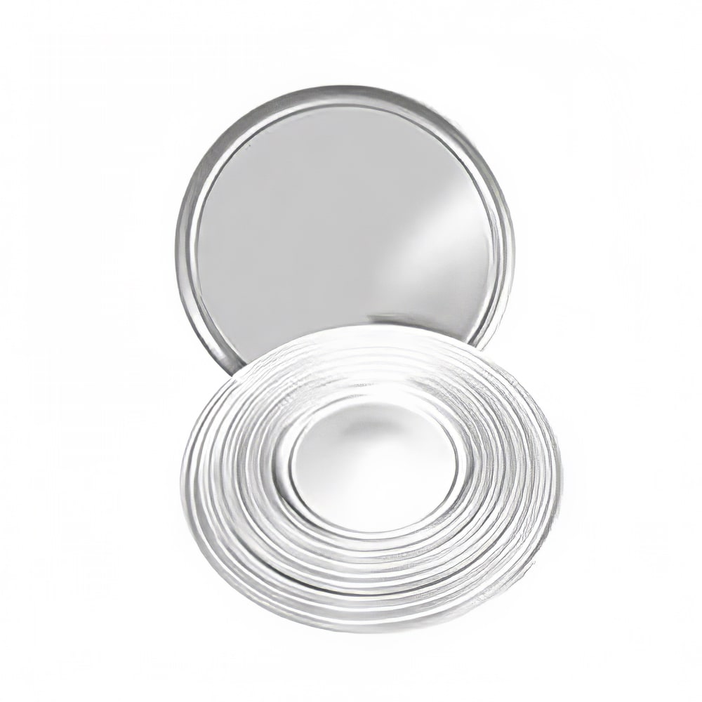 438-ALPTWR015 15" Round Wide Rim Pizza Tray, Aluminum