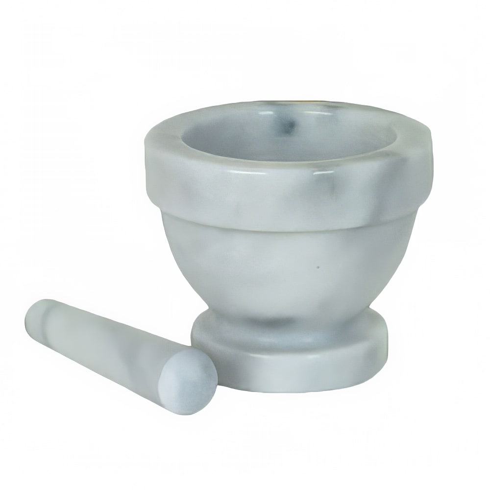 438-MRGR002 5" Mortar and Pestle, Marble
