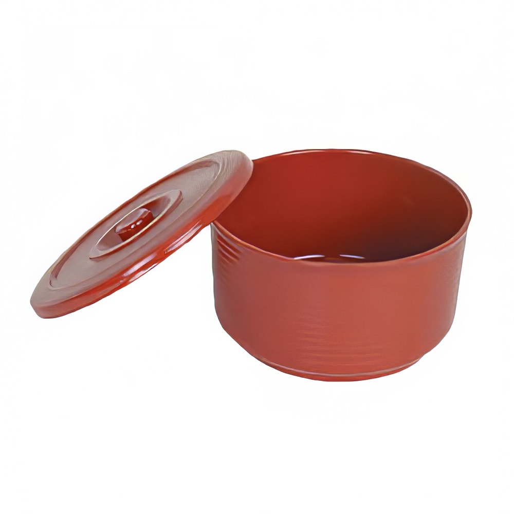 Thunder Group P-222 72 oz Rice Bowl w/ Cover - Plastic, Red