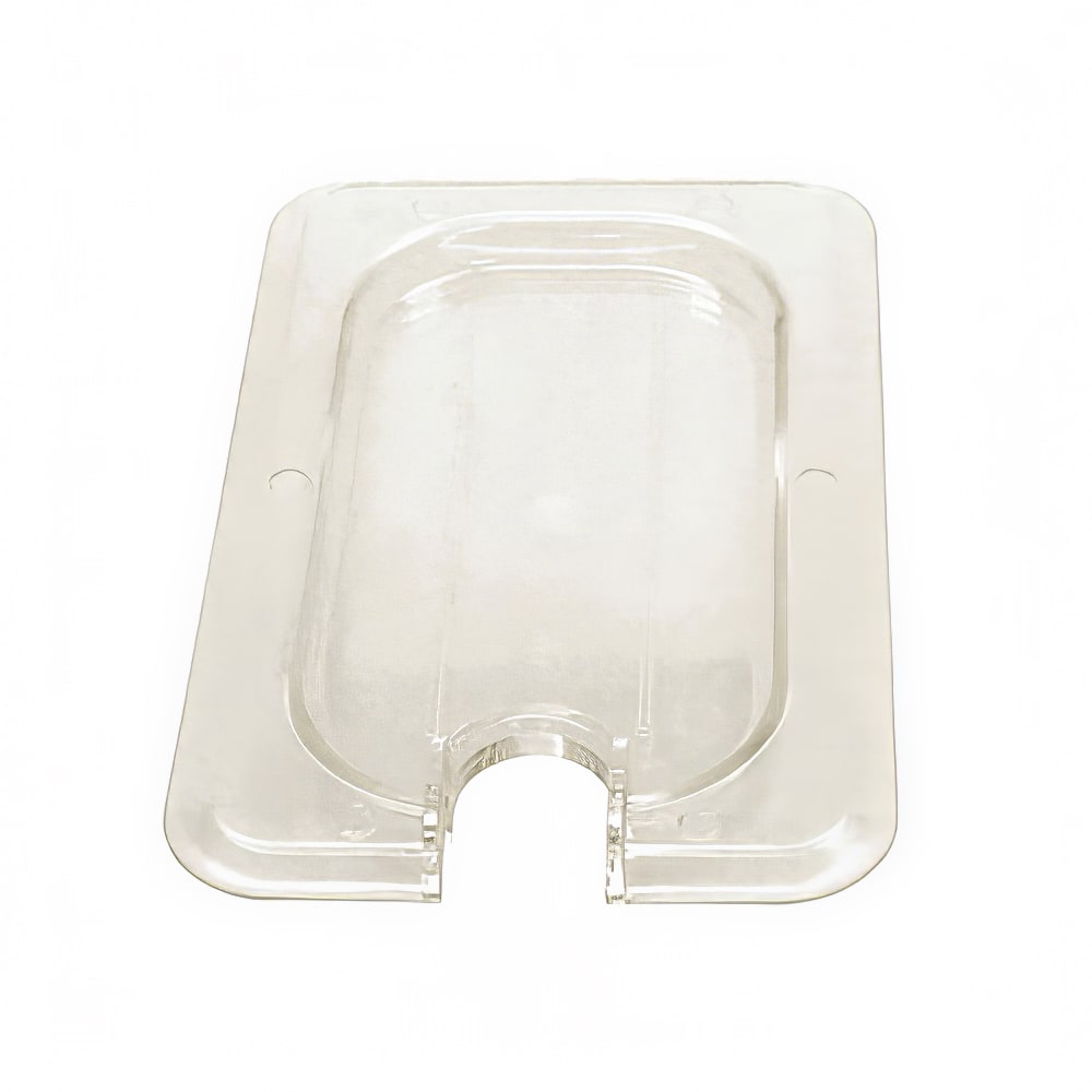 438-PLPA7190CS Ninth Size Slotted Food Pan Cover - Polycarbonate, Clear