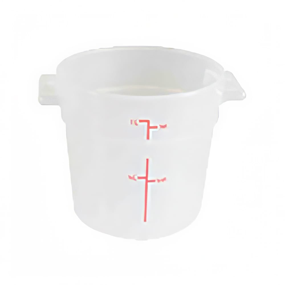 438-PLRFT301TL 1 qt Round Food Storage Container - Polypropylene, Translucent