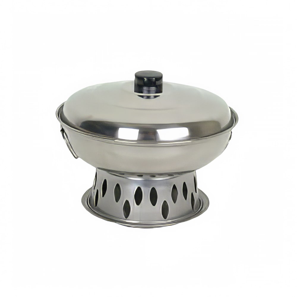438-SLAL02A 9" Round Wok Chafer Set - Stainless Steel