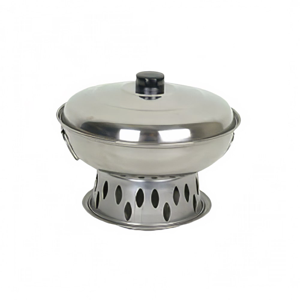 438-SLAL02B 9" Round Wok Chafer Body/Cover, Stainless Steel