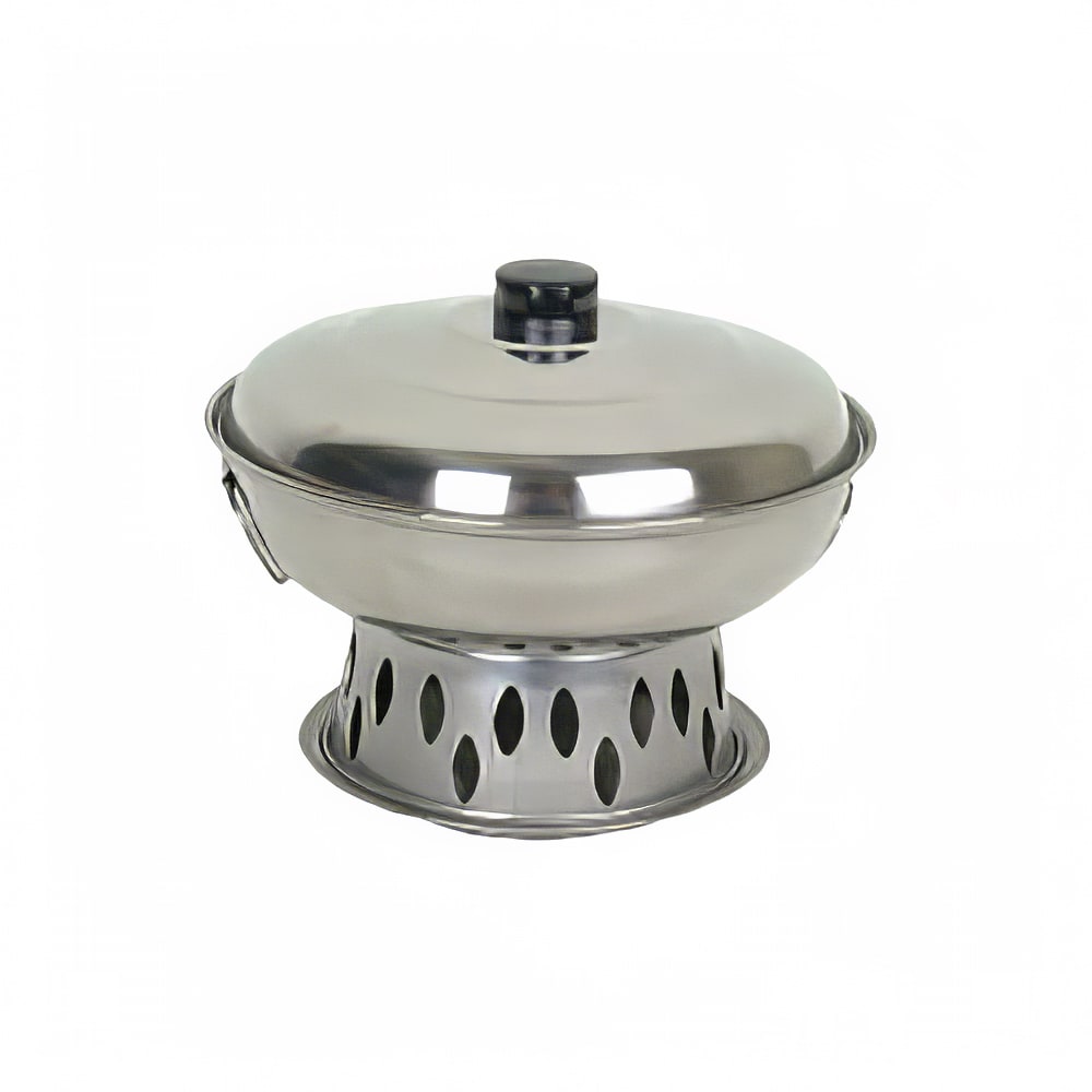 Thunder Group SLAL03B 10" Round Wok Chafer Body/Cover, Stainless Steel