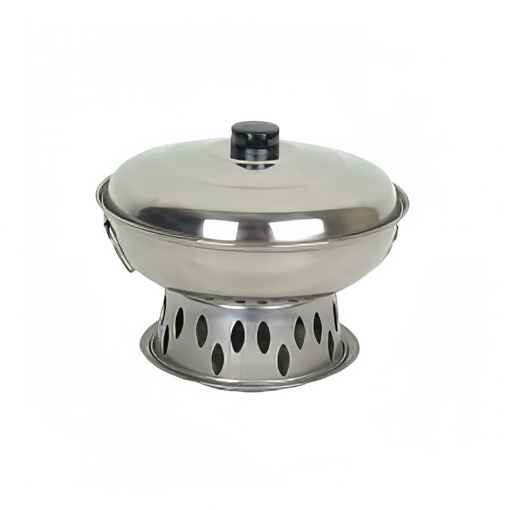438-SLAL03B 10" Round Wok Chafer Body/Cover, Stainless Steel