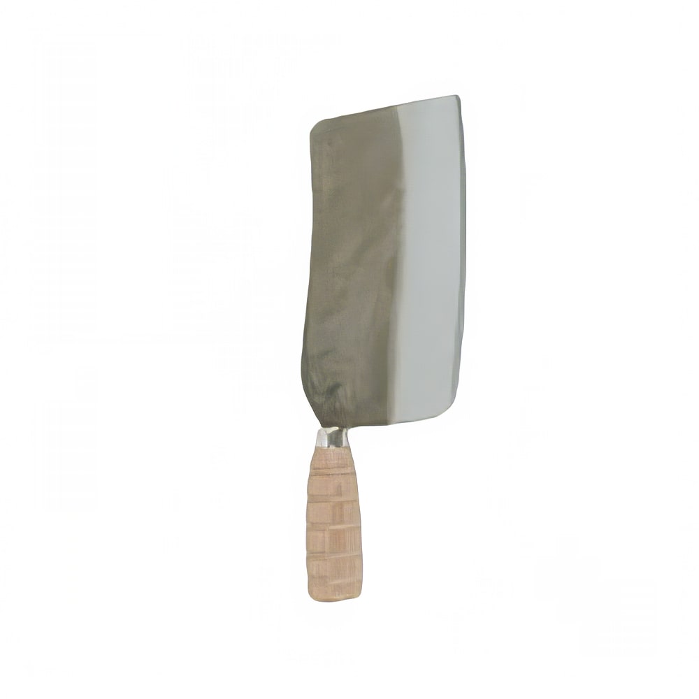 438-SLKF017 7 1/2" Meat Knife w/ Wood Handle, Cast Iron