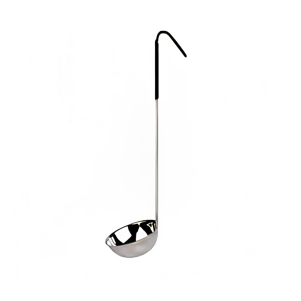438-SLOL206 6 oz SLOL Series Serving Ladle - Stainless Steel, Black Vinyl Handle
