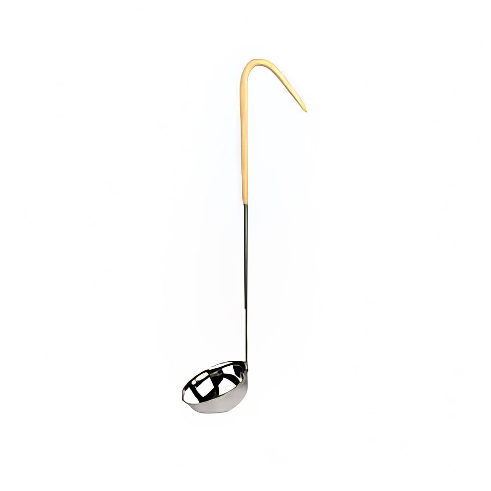 438-SLOL204 3 oz SLOL Series Serving Ladle - Stainless Steel, Ivory Vinyl Handle