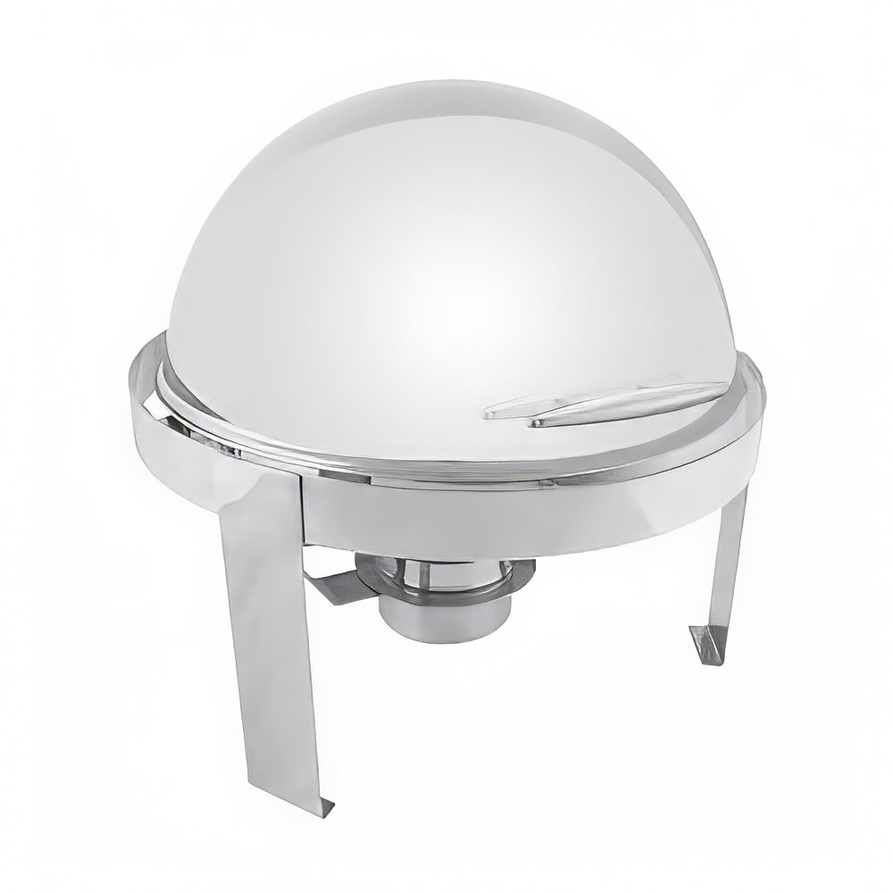 438-SLRCF0860 Round Chafer w/ Roll Top Lid & Chafing Fuel Heat