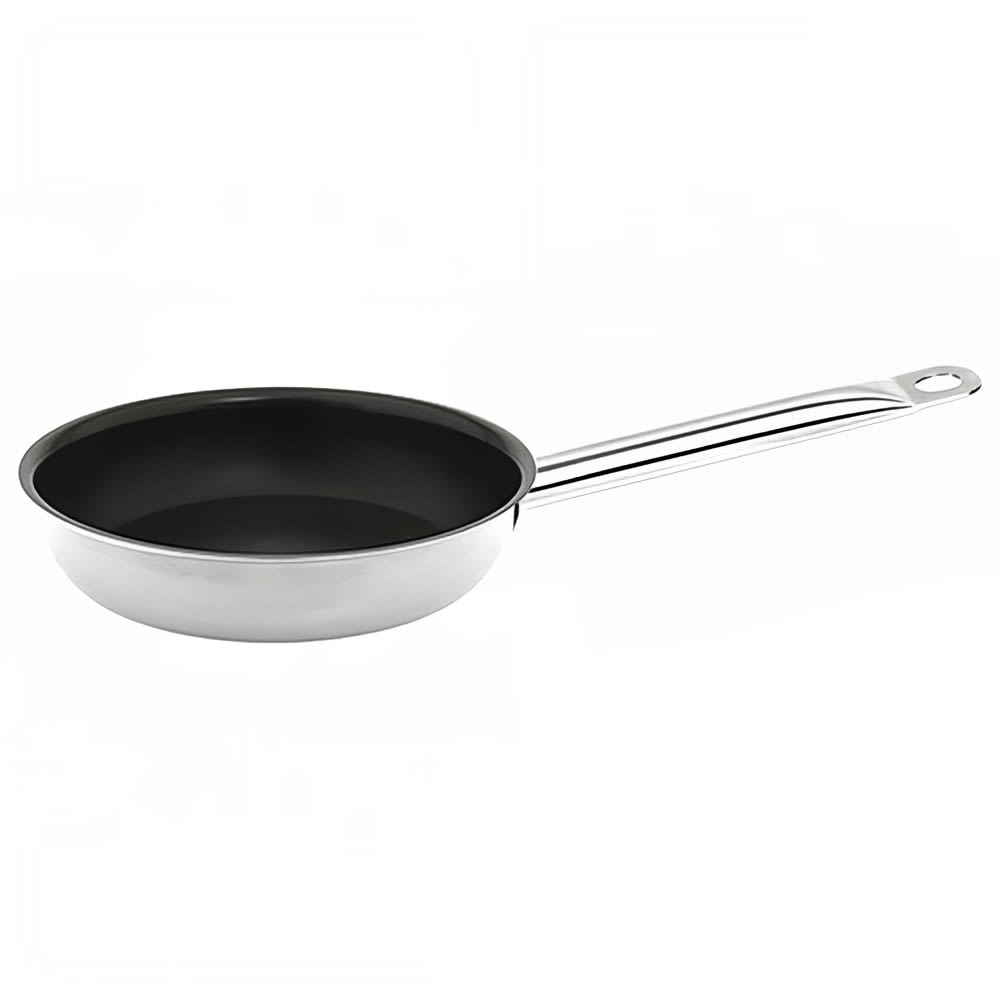 438-SLSFP309 9 1/2" Non Stick Stainless Steel Frying Pan w/ Hollow Metal Handle