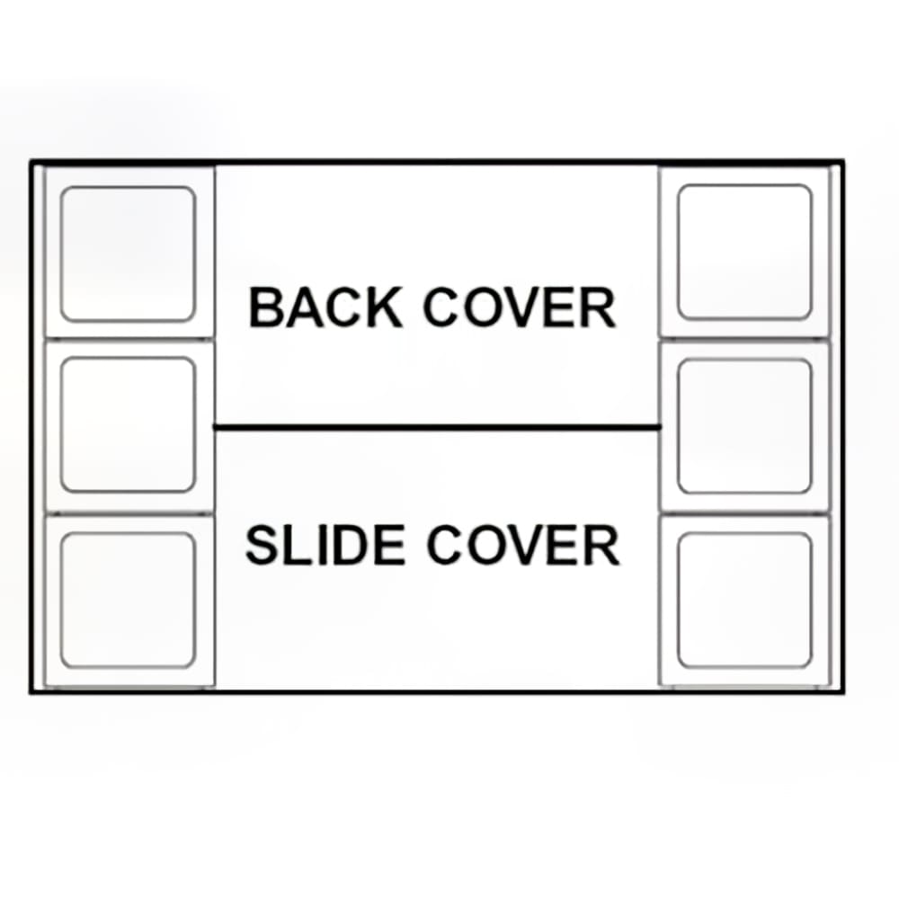 199-BW630 Underbar Bottle Well - 6 Bottle Capacity, Cover Assembly