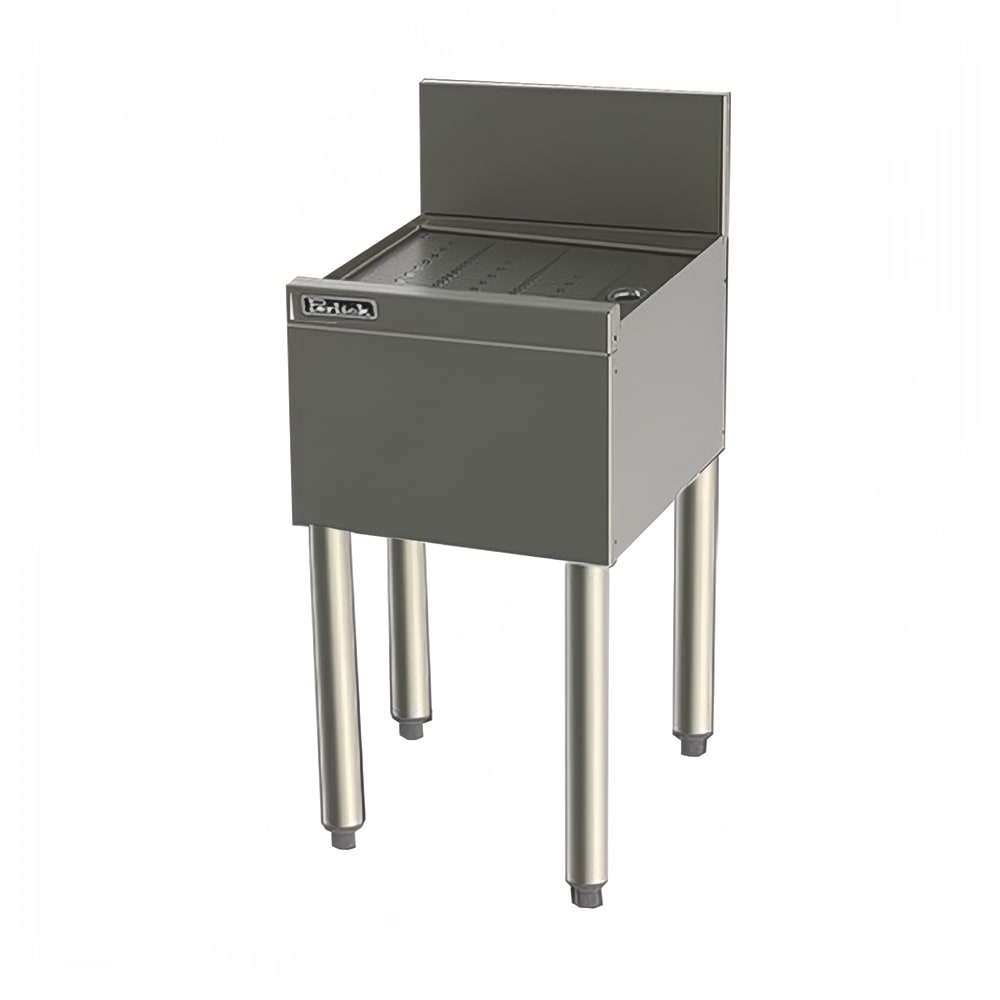 199-TS12 12" Underbar Drainboard w/ Embossed Top, Stainless