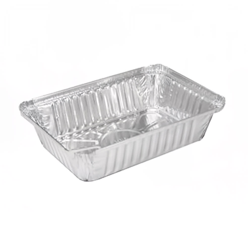428-476108 Handi-Stax Oblong Pan w/ Board Lid - 8 7/16" x 5 15/16", Aluminum Foil