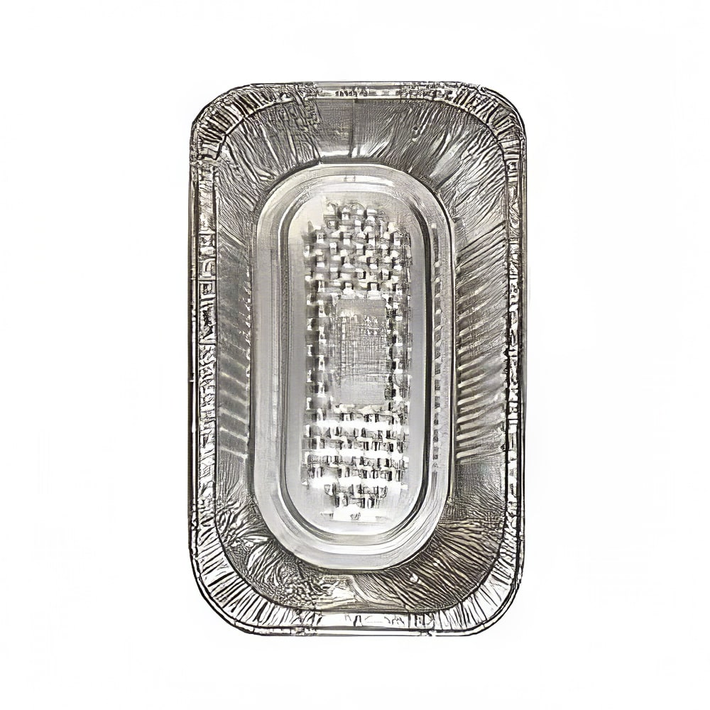 428-689568 Tru-Fit Quarter Size Steam Pan - 10" x 6 1/8", Aluminum Foil