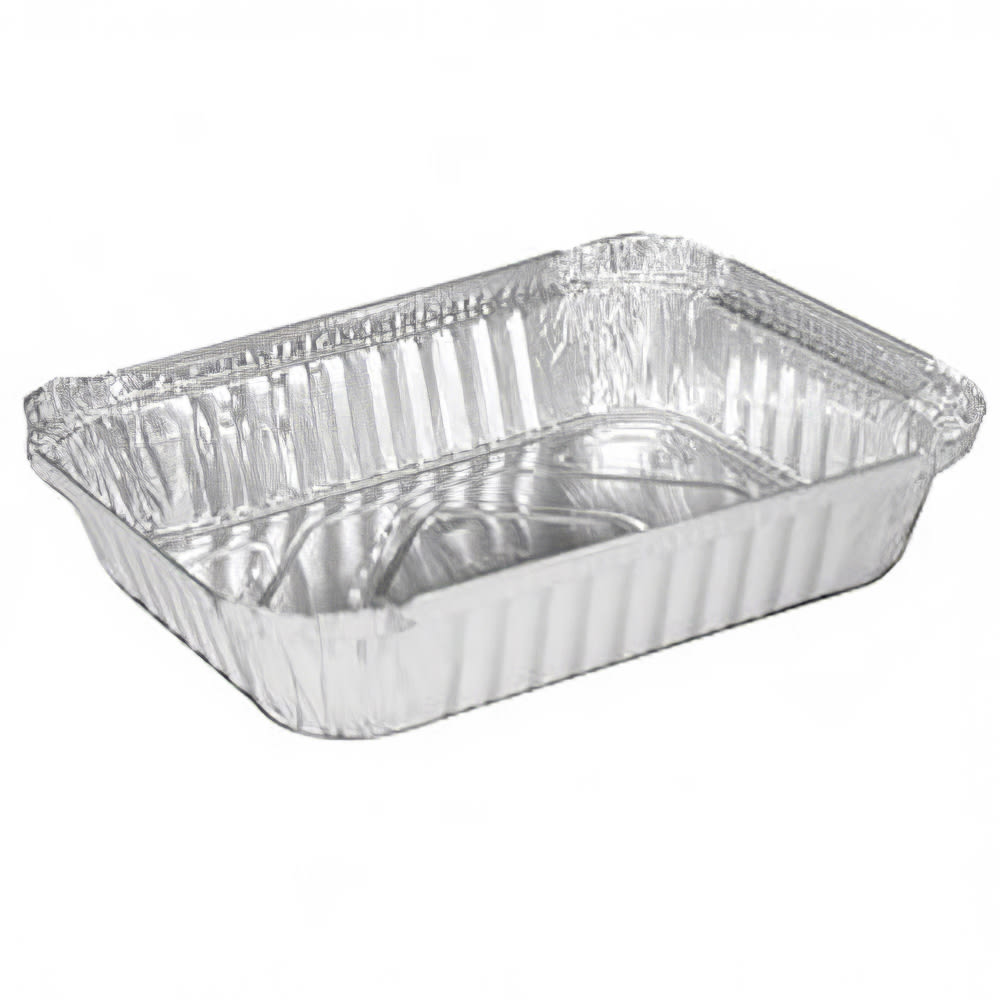 428-476909 Oblong Pan - 8 1/2" x 6 3/8", Aluminum Foil