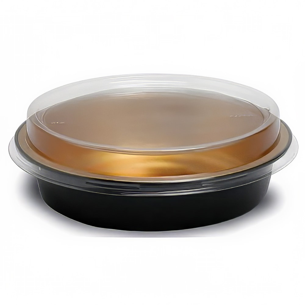 428-727736 9" Round Disposable Foil Pan w/ Dome Lid