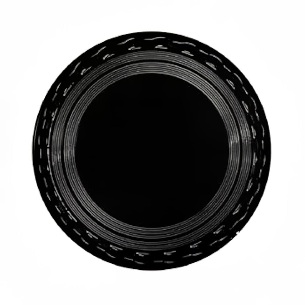 428-477247 16" Round Serving Tray - Plastic, Black