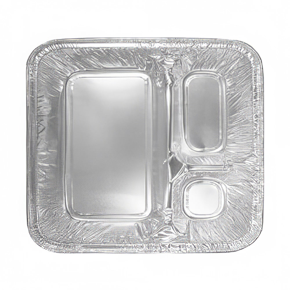428-546416 Handi-Stax Oblong Pan w/ Board Lid - 8 3/4" x 6 5/8", Aluminum Foil