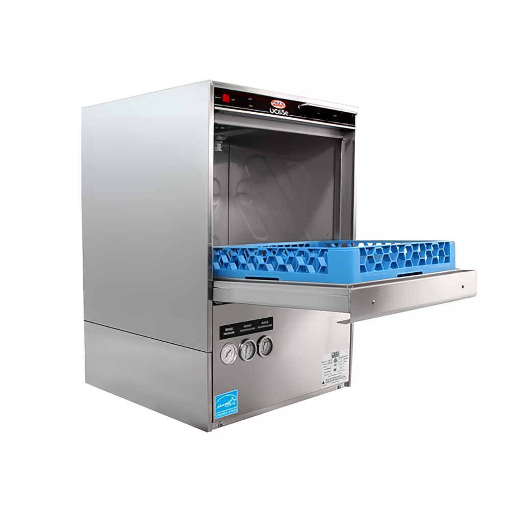 527-UC65E High Temp Rack Undercounter Dishwasher w/ 30 Racks/hr Capacity, Built-in Booster, 208v/...