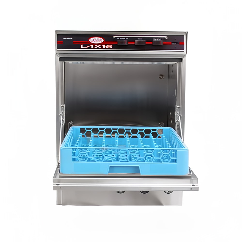 527-L1X16WHTR Low Temp Rack Undercounter Dishwasher w/ 30 Racks/hr Capacity, 115v