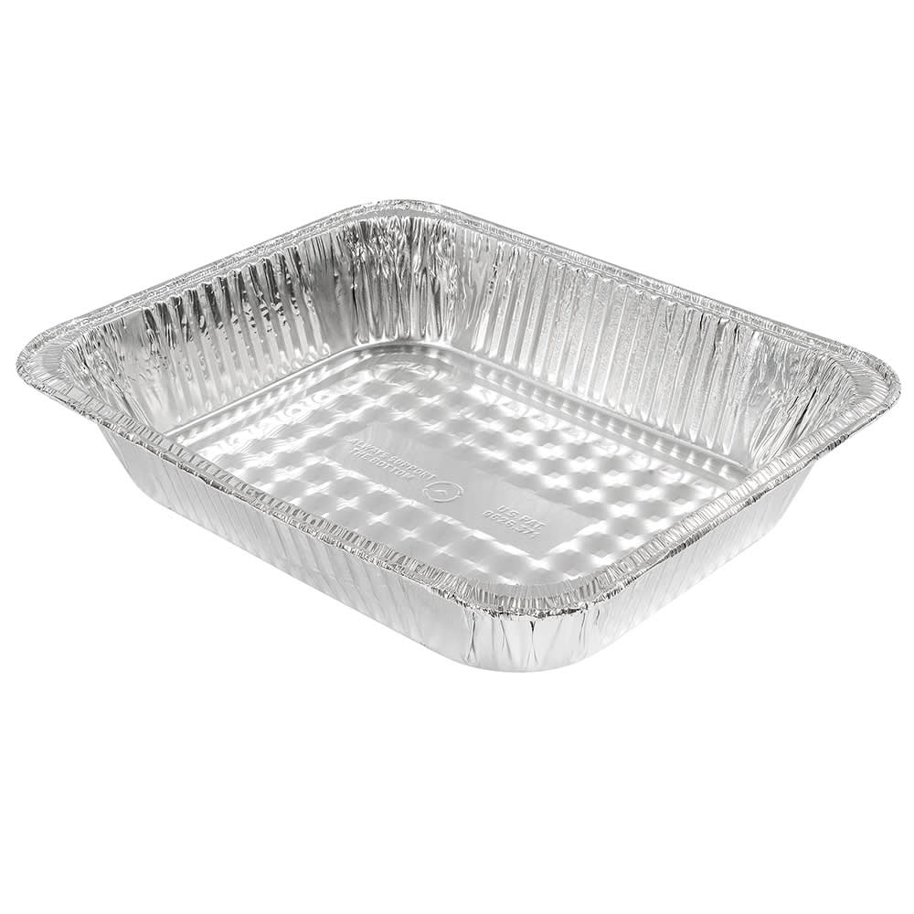 428-504591 Half Size Steam Pan - 12 3/4" x 10 3/8", Aluminum Foil