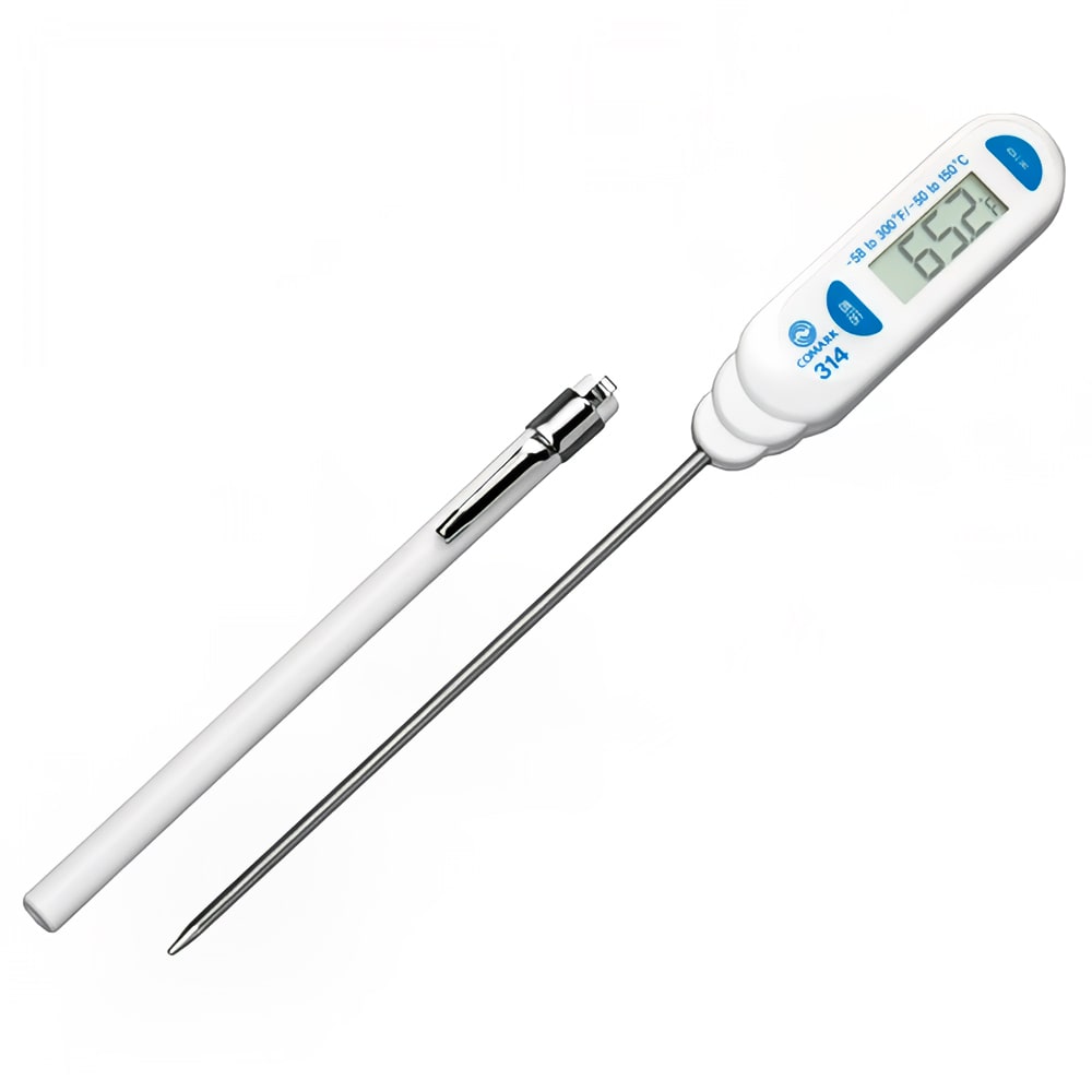 113-314 Digital Pocket Thermometer w/ 5" Stem, -58 to 300 Degrees F