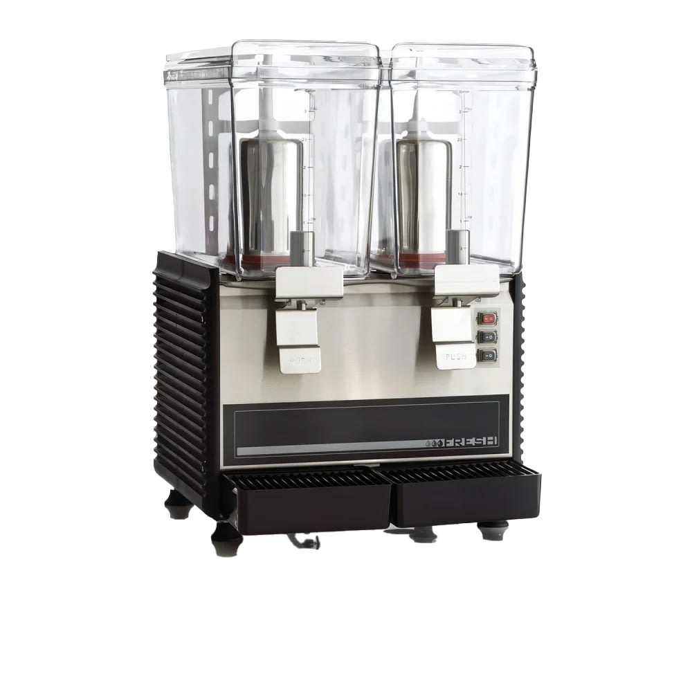 191-MDD23 Refrigerated Drink Dispenser w/ (2) 3 gal Bowls, Pre Mix, 120v
