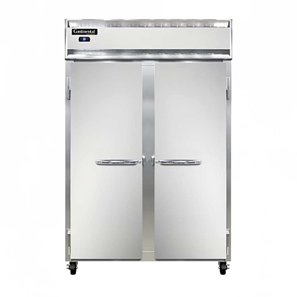 160-2RNSS 52" Two Section Reach In Refrigerator, (2) Left/Right Hinge Solid Doors, 115v